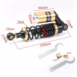 RFY 11" 280mm Motorcycle Rear Shock Absorber Pit Dirt Bike ATV Quad Go Kart Golf Car
