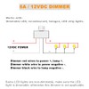 Obeaming 12V Light Dimmer 12V PWM LED Dimmer Switch for