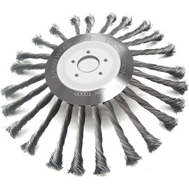 SYITCUN 25 cm Wild Herb Brush for Brush Cutter, Weed Brush for Brush Cutter, Weed Brush Cutter for Angle Grinder