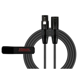 KIRLIN Cable MPC Cable de micrófono, XLR, negro, 50 pies (MPC-270PB-50/BK)