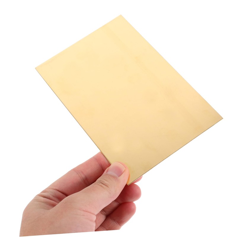 VILLFUL 2pcs Brass Sheet for DIY Crafts Versatile Plate for