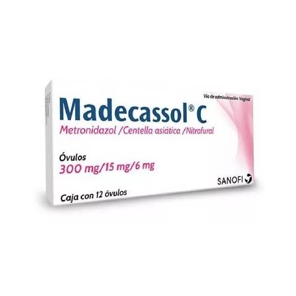 MADECASOL C Madecassol C 12 Óvulos 15mg