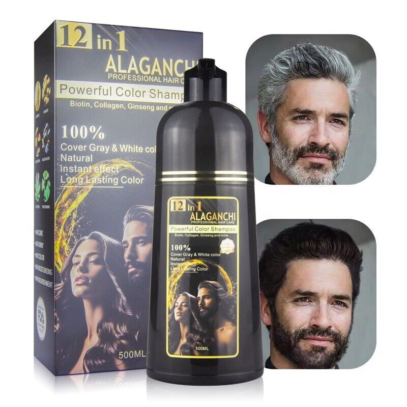 Alaganchi Natural Black. HAIR DYE AMMONIA FREE , NO PPD.