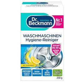 Dr. Beckmann Dr. Beckmann Waschmaschinen Hygiene-Reiniger | Maschinenreiniger mit Aktivkohle | Entfernt unangenehme Gerüche | 250 g (Die Verpackung kann variieren)