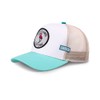 COASTAL - Filthy Flamingo (pale blue/khaki) - High Fitted Trucker