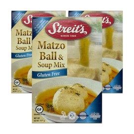 Streit's Gluten Free Matzo Ball & Soup Mix - Kosher Certified, Suitable for Passover, No MSG Added, Just Add Eggs & Oil, Vegan-Friendly, Family Owned (4.5oz, Pack of 3)