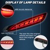 GEEGEETOP Red Lens LED Rear Bumper Fog Light Assembly Compatible
