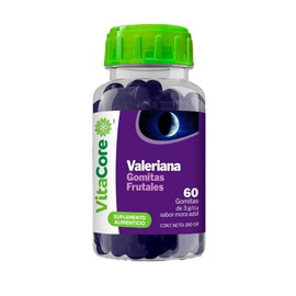 Valeriana | Gomitas Frutales con Sabor Mora Azul | 60 Piezas | 180 g | Suplemento Alimenticio