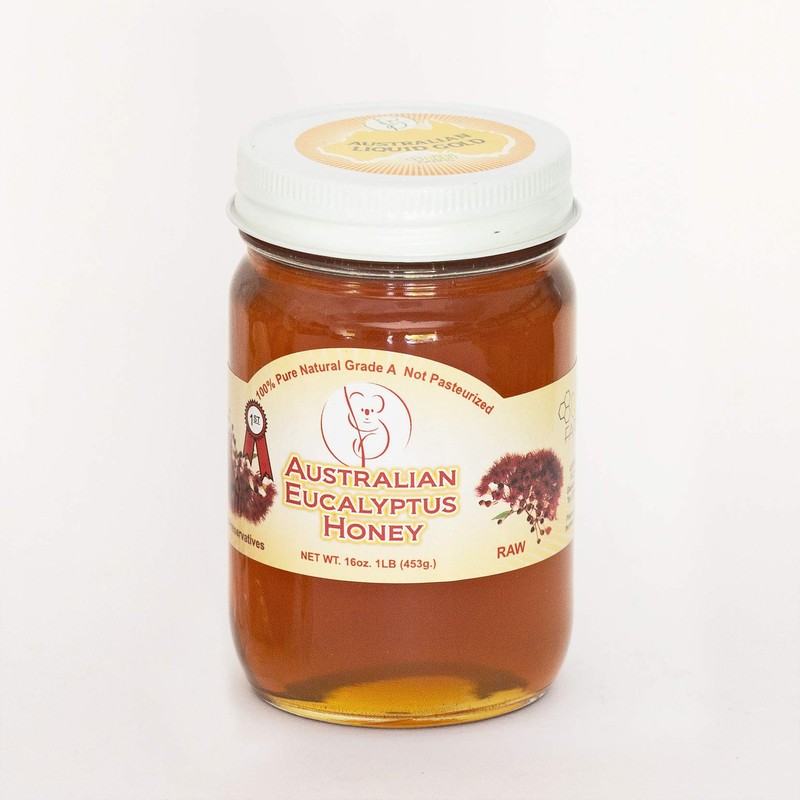 Australian Eucalyptus Raw Honey 16 Oz.| 1 LB Pure 453g
