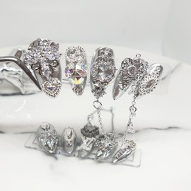 ❗Limited ⚜Renaissance handmade nail tip - Short C curve coffin / ❗한정 ⚜르네상스 수제네일팁 - 숏C커브코핀