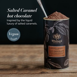 Whittard of Chelsea - Salted Caramel Flavor Hot Chocolate - Milk Chocolate Mix, Vegetarian, Vegan Friendly, Baking Cocoa (350g, 1ct)
