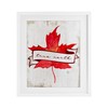 Stupell Industries True North Maple Leaf White Framed Print Under
