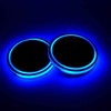 SUNWAN Solar LED Cup Holder Light 2 PCS Blue LED