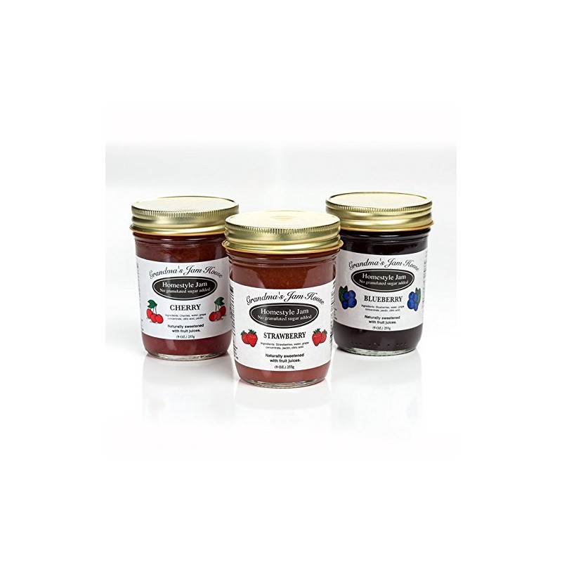 Cherry, No Sugar Added, Grandma's Jam House, 9oz (1 jar)