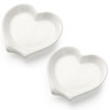 Spoon Rest Set of 2 Ceramic Kitchen Spoon Holders (White)