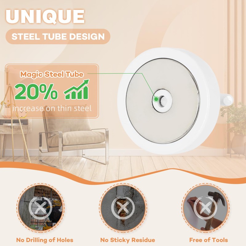 Neosmuk Magnetic Hooks,100lb Extra Strong Magnet with Hook for Fridge,Heavy