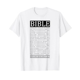 Bible Emergency Hotline Numbers | Christian T-Shirt