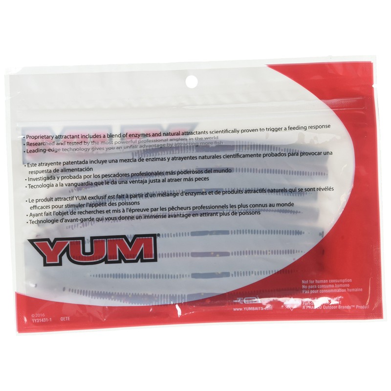 Yum Lures Dinger Classic Worm All-Purpose Soft Plastic Bass Fishing