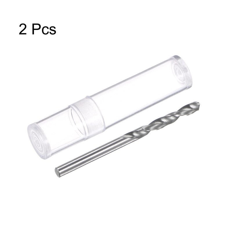 sourcing map 2pcs Solid Carbide Drill Bits 2.5mm C3/K10 Tungsten