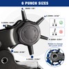 WORKPRO Desktop Leather Hole Punch Set, Rotary Belt Hole Puncher