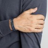 LOTUS STYLE Bracelet Homme Cuir & Acier LS1838-2/2, Stainless Steel,