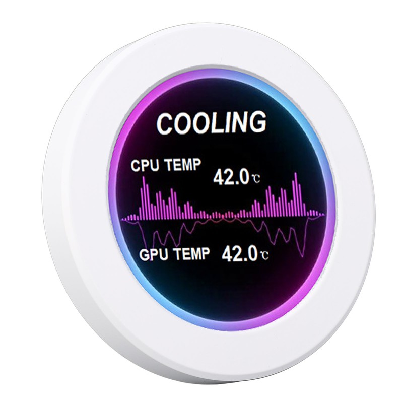 2.1in Round IPS LCD Display 360 Degree Rotation 480x480 Watercooler