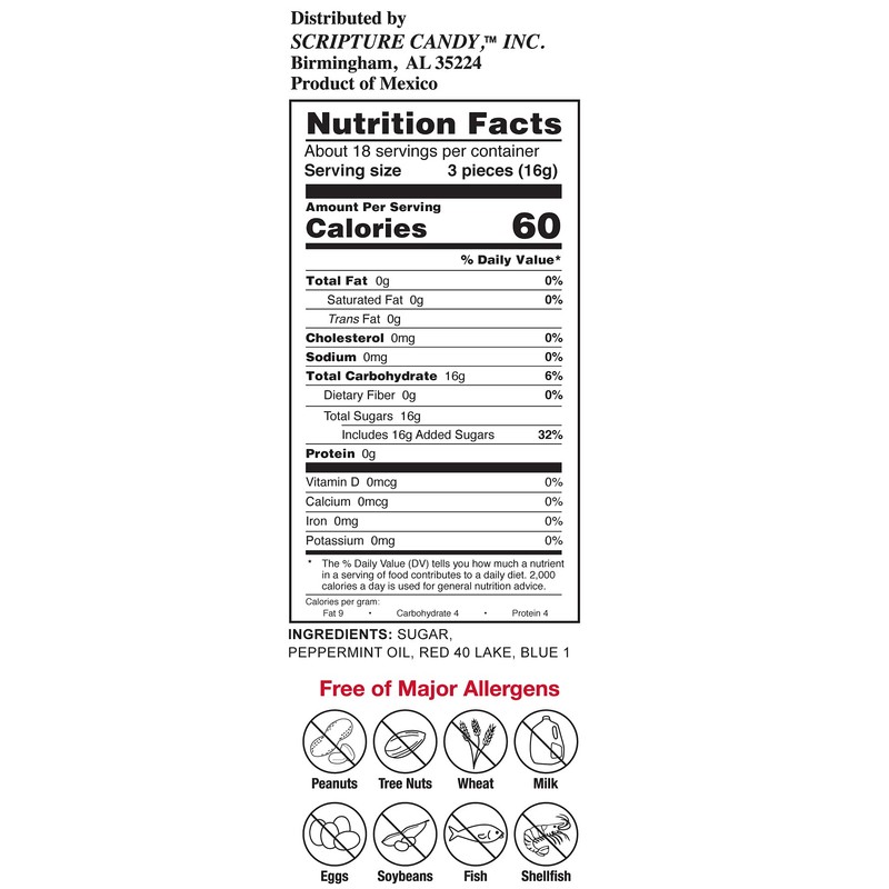 Scripture Candy, God & Country Old-Fashioned Red, White & Blue