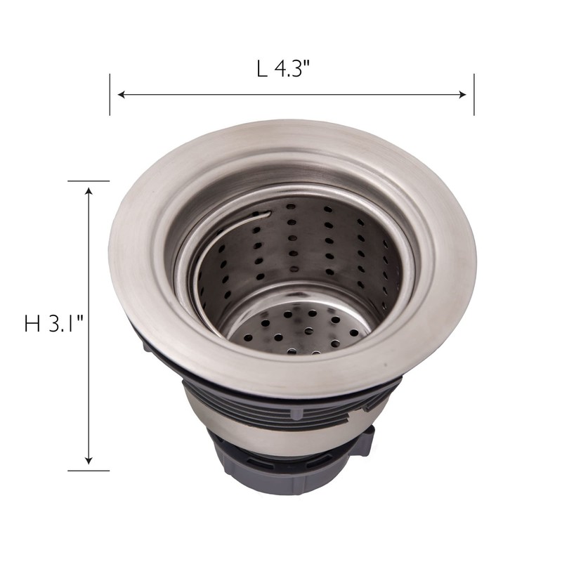 Design House 542936 Kitchen Sink Anti-Clogging S304 Drain Strainer with