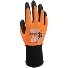Wondergrip - U-Feel SPE - WG-1855HOS Safety Gloves - Single Nitrile Coating - Micro Dots for Increased Grip - IT-Compatible - For Dry-to-Oily Conditions - Orange - Small