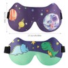 SacJkt Schlafmaske Kinder, Schlafmasken, 2 Stück 3D Schlafbrille Kinder, Weiche