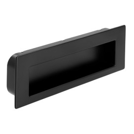 SIRO Inlet Fitting Shell Handle 2382 Metal Plain Black Matt LA 96 mm Pack of 1