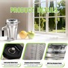 64-Ounce Stainless Steel Blending Container Replacement with SELF-DETECT, for vitamix