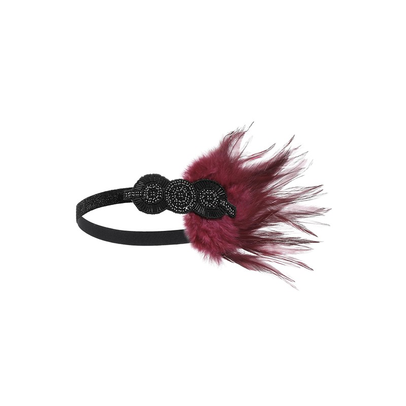 BABEYOND 1920s Flapper Headpiece Roaring 20s Great Gatsby Headband Vintage