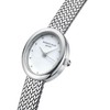 Rosefield Women's MWSMS-M05 Silver Mini Oval Silver-Tone Woven Mesh Watch