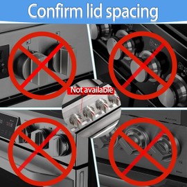 MCOTOP 6-Pack Stove Knob Covers for Child Safety, Gas Stove Knob Locks Child Proof Oven Knob Locks for Babies and Pets, Easy to Install, Universal Size, Upgrade Heat-Resistant Material (Clear)