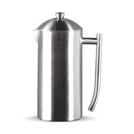 Frieling Double-Wall Stainless Steel Coffee Press - 17 oz - Insulated French Press Coffee Maker for Camping & Travel - Non Plastic Design