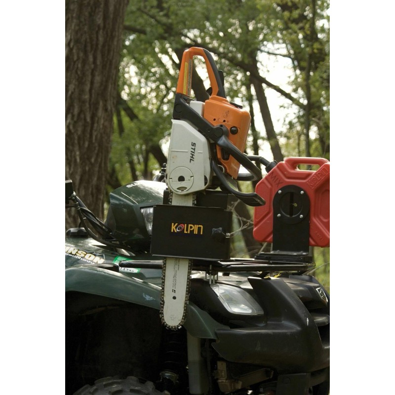 Kolpin Saw Press Heavy-duty Rubber Pads Chainsaw Bracket Mount ATV