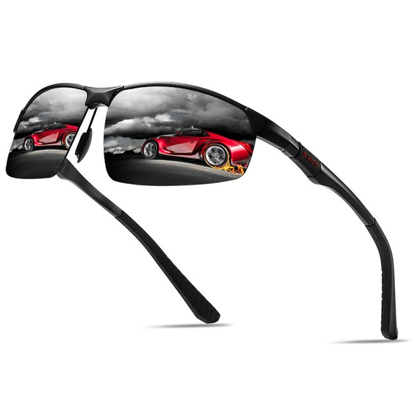 mincl Full Frame Polarized Reader Sunglasses for Men and Women, Wrap Around Sports Sun Reading Glasses UV Protection (black, 1.5x)