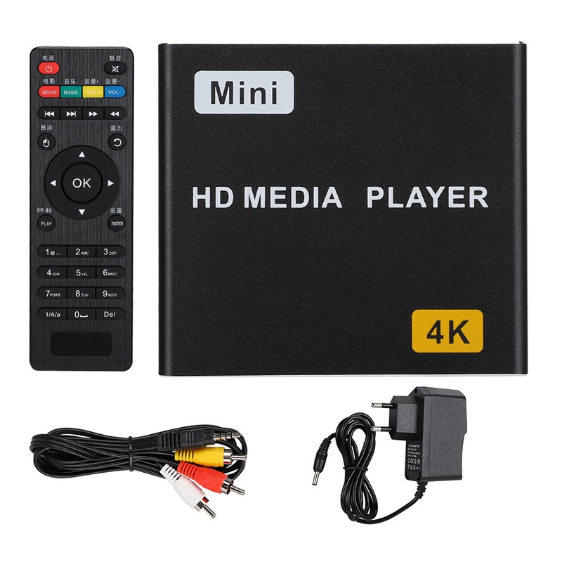 4K Full HD Digital Media Player HDMI USB s SPDIF