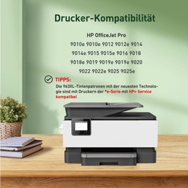 KINGJET 963 XL Remanufactured Compatible with HP 963 963XL Multipack Printer Cartridges for HP Officejet Pro 9022e Cartridges for OfficeJet Pro 9012e 9012 9010 9010e 9022 9020e 9014e 9015e 9019 9022