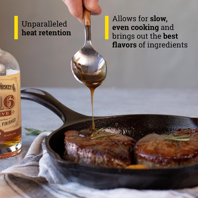 Lodge 8" Cast Iron Skillet - Chef Collection - Perfect