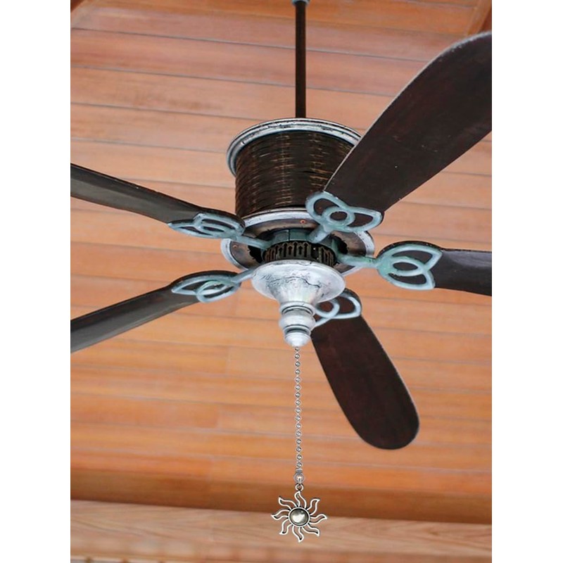 Aiyonoyia 4 Pack Ceiling Fan Pull Chain, 12 Inch Pull