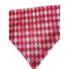 Valentine Plaid Over the Collar Dog Bandana That Slips onto