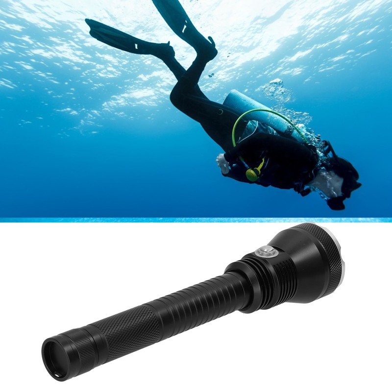 Aviation Magnesium Aluminum Alloy Underwater Diving Waterproof Portable Flashlight