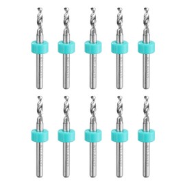sourcing map PCB Drill Bits 2.65mm Tungsten Carbide Rotary Tool Jewelry CNC Engraving Print Circuit Board Micro Drill Bits 1/8 Inch Shank 10 Pcs