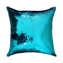 San Tungus Teal And Light Purple Mermaid Pillow Cushions,18"x18" Reversible Sequin Pillow Covers that Changes Color