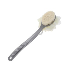 Body Scrub Brush Bathing Brush Soft Bristle Bath Brush Back Scrubber Bath Exfoliating Face Brush Bath Artifact Back Brush Soft Fur Body Brush Grey minkissy