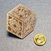 Hellraiser puzzle box cube enamel pin - Pinhead Cenobites Horror