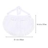 BESTonZON Waist Apron Cotton Lace Short Apron with Pockets for