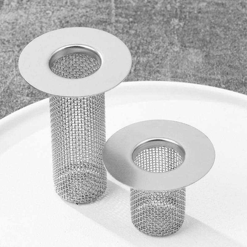 UtySty 2 Pack Hair Catcher Sink Drain Filter Stainless Steel
